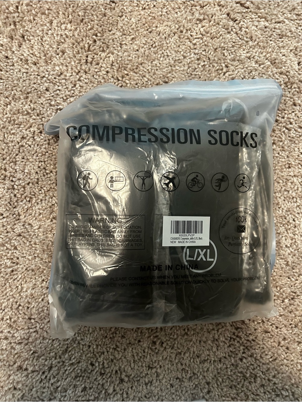 Compression Socks - Black (L/XL)